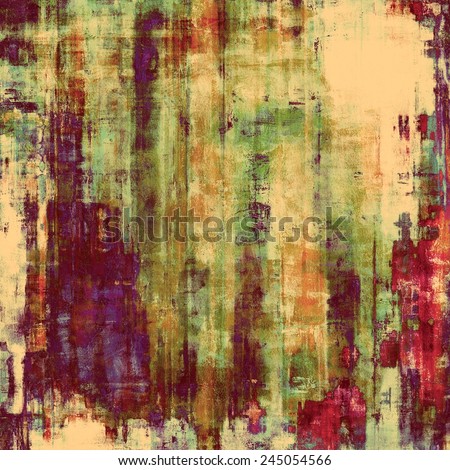 Old designed texture as abstract grunge background. With different color patterns: purple (violet); yellow (beige); brown; green; pink