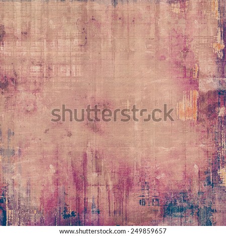 Grunge stained texture, distressed background with space for text or image. With different color patterns: yellow (beige); gray; purple (violet); pink