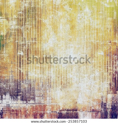 Dirty and weathered old textured background. With different color patterns: yellow (beige); brown; gray; purple (violet)