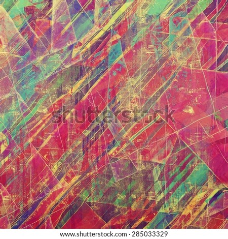 Designed background in grunge style. With different color patterns: blue; green; purple (violet); pink