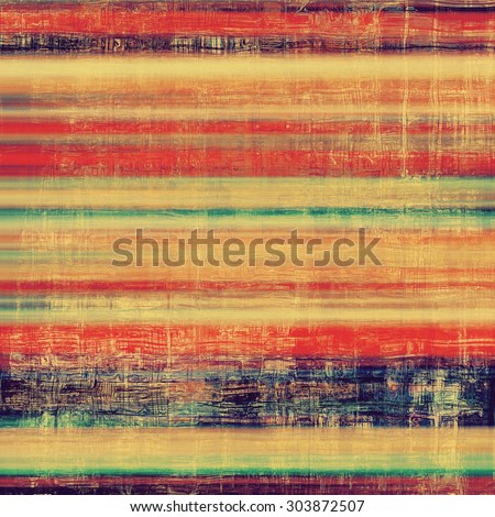 Grunge aging texture, art background. With different color patterns: yellow (beige); blue; red (orange); green