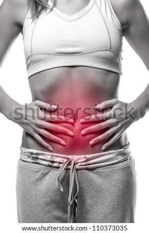 pain in a woman belly