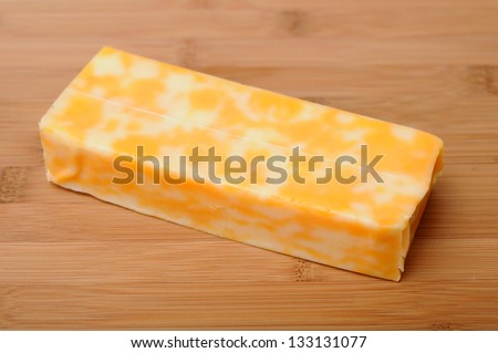Cheese bar on cutting board