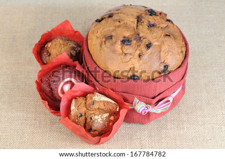 decorative big and small muffins cake for party celebration