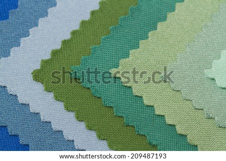 set of fabric samples texture