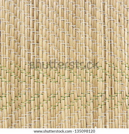 Straw mat texture of a rush matting for the sand. Foto d'archivio © 
