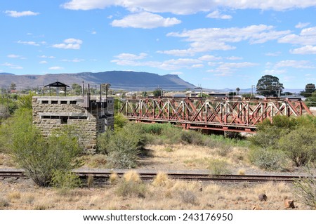 Blockhouse at Beaufort West in the Western Cape Province of South Africa. Used by the British troups to defend the railway bridge during the second Boer War 1899-1902.