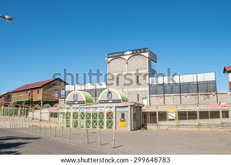 BLOEMFONTEIN, SOUTH AFRICA - JULY 19, 2015: Entrance to the cricket stadium in Bloemfontein, home to the Knights, the Free State team participating in all the national professional cricket tournaments