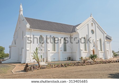 The Dutch Reformed Church in Brandvlei in the Northern Cape Province of South Africa was inaugurated on July 15, 1905