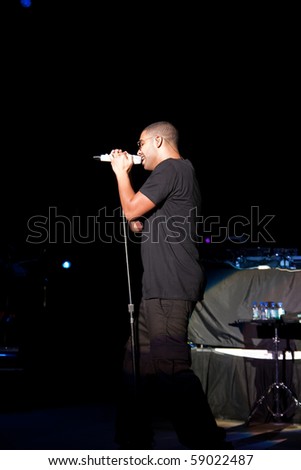 INDIANAPOLIS - AUGUST 13: Hip Hop/ Rap Artist Drake performs on stage at the Indiana State Fair on August 13, 2010 in Indianapolis, Indiana
