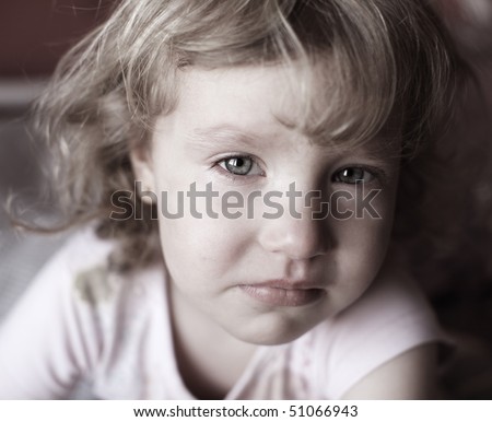 Portrait Of A Beautiful Crying Girl Stock Photo 51066943 : Shutterstock