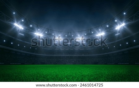 Similar – Image, Stock Photo Soccer goal on the beach after sunset