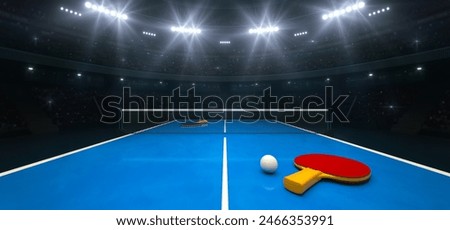 Similar – Image, Stock Photo Table tennis table in forest