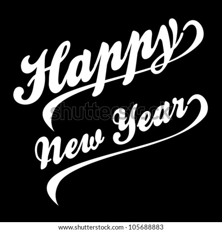 Happy New Year Stock Vector Illustration 105688883 : Shutterstock