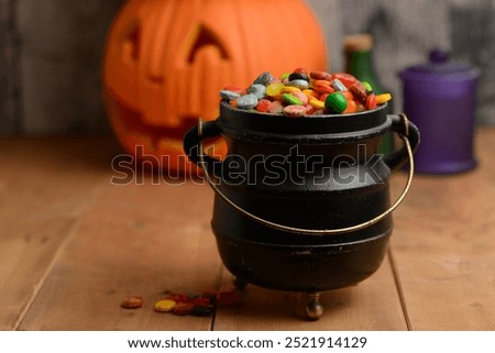 Similar – Image, Stock Photo A bowl of pumpkin soup