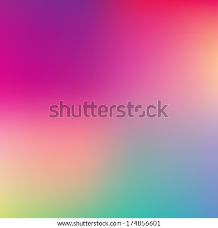 Abstract pink, teal, purple and green blur color gradient background for web, presentations and prints. Vector illustration.