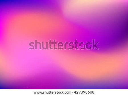 Abstract blur gradient background with trend pastel pink, purple, violet, magenta and orange colors for deign concepts, wallpapers, web, presentations and prints. Vector illustration.