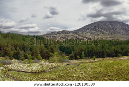 The beautiful landscape the Ring of Kerry in Ireland. County Kerry