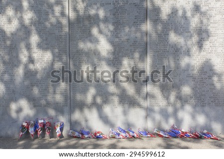 NEW YORK - May 27, 2015: A World War II war memorial, the East Coast Memorial commemorates U.S. servicemen who died in coastal waters of the western Atlantic Ocean during World War II.