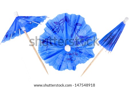 Cocktail Umbrella isolated against white background