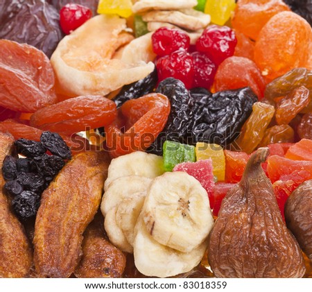 mix dried fruits collection