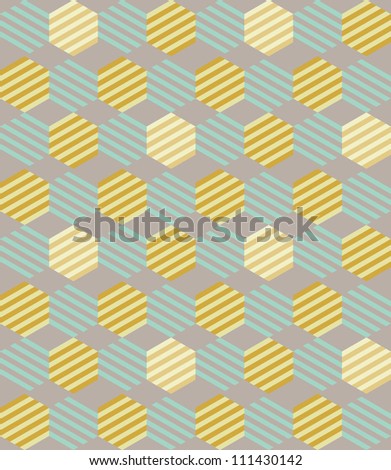 Seamless Geometric Pattern. Vector Art Illustration. - 111430142 ...