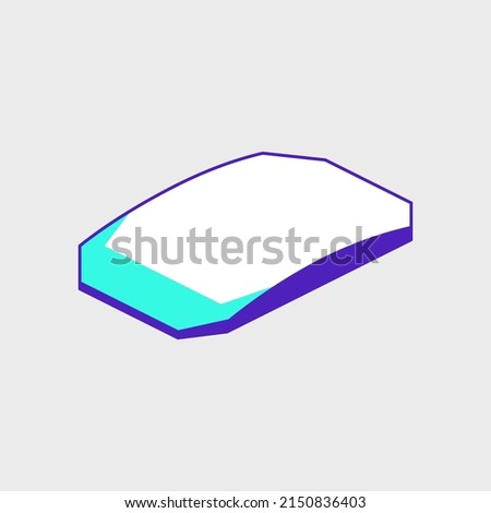 Wireless magic mouse isometric vector icon illustration