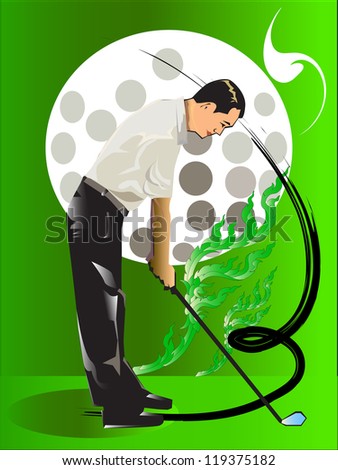 swing golf man