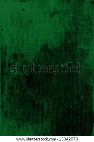 Dark green leather book cover background texture with spot stains
