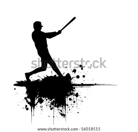 Baseball Player Stock Vector 56018515 : Shutterstock