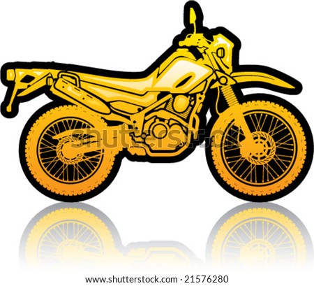 Gold Icon Dual-Purpose Motorcycle