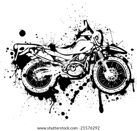 Splatter Ink Dual-Purpose Motorcycle