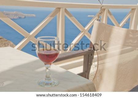 Relax with wine and sea view