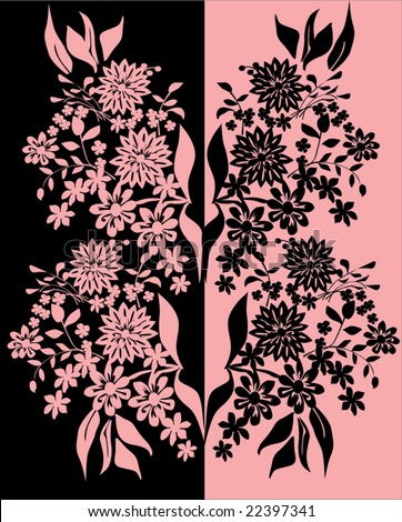 Black And Pink Patterns Facebook themes. Create your own Black And