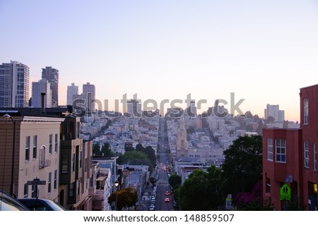 San Francisco Downtown street view