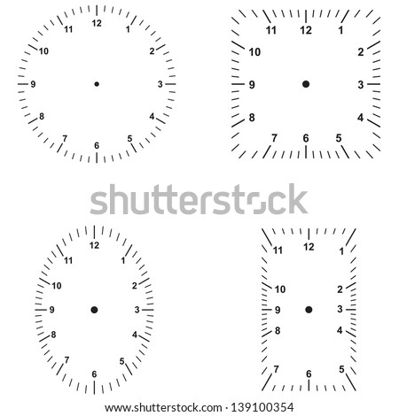 Set the dials of different shapes