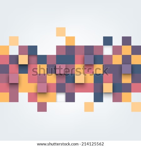 Vector background. Vector Illustration of abstract squares. Pattern design for banner, poster, flyer, cover, brochure.