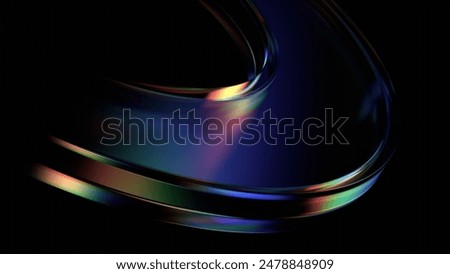 Image, Stock Photo 3D rendering of abstract geometric landscape mountains or waves