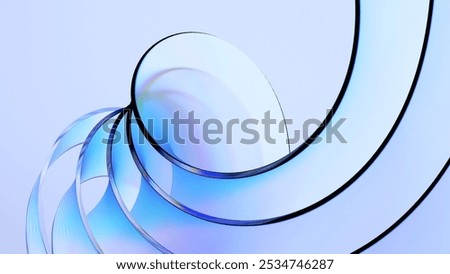 Similar – Image, Stock Photo 3D rendering abstract light points bokeh