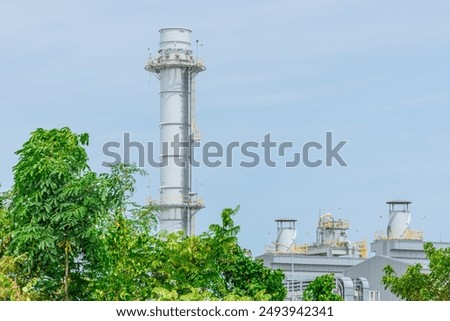 Similar – Image, Stock Photo Chimney Tree Factory Sky