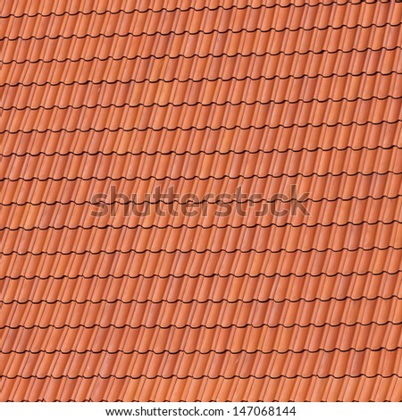 Red roof tiles background details