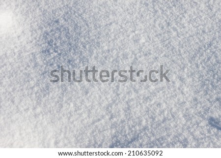 White frost snow toned in blue background