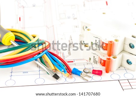 electric tools on a white background .
