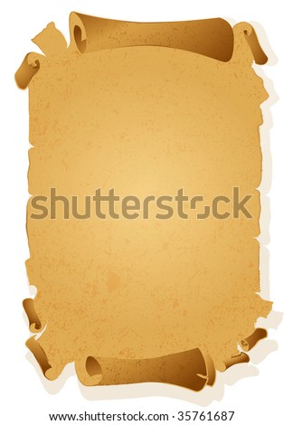 Antique Paper Scroll. Vector. - 35761687 : Shutterstock