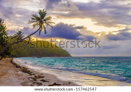 Similar – Image, Stock Photo Sunset at San Andres Island