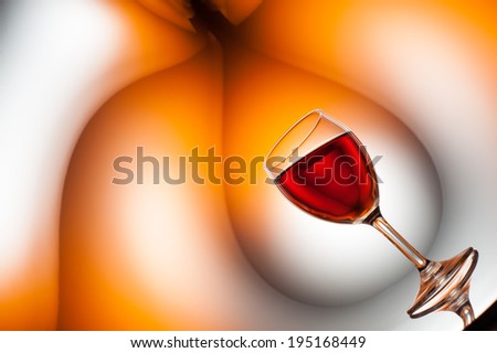 Red wine surreal background. 100% in-camera, no Photoshopping. Bright & abstract.