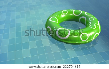 Swim Ring in Pool