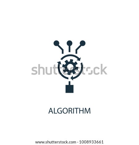 Algorithm icon. Simple element illustration. Algorithm symbol design from Artificial Intelligence collection. Can be used in web and mobile.