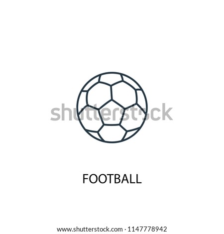 Football concept line icon. Simple element illustration. Football concept outline symbol design from Sport set. Can be used for web and mobile UI/UX
