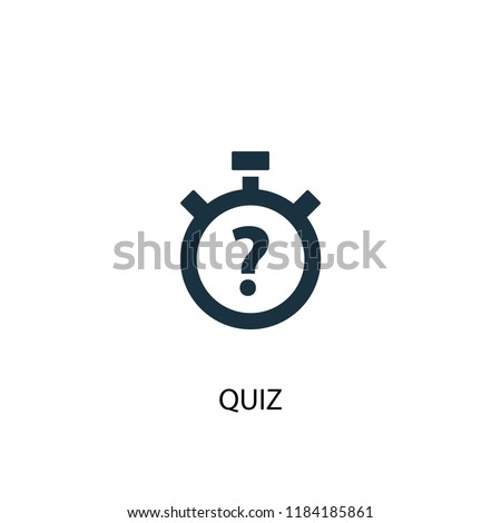 quiz icon. Simple element illustration. quiz concept symbol design. Can be used for web and mobile.